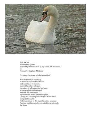Book cover for The Swan for cello quartet