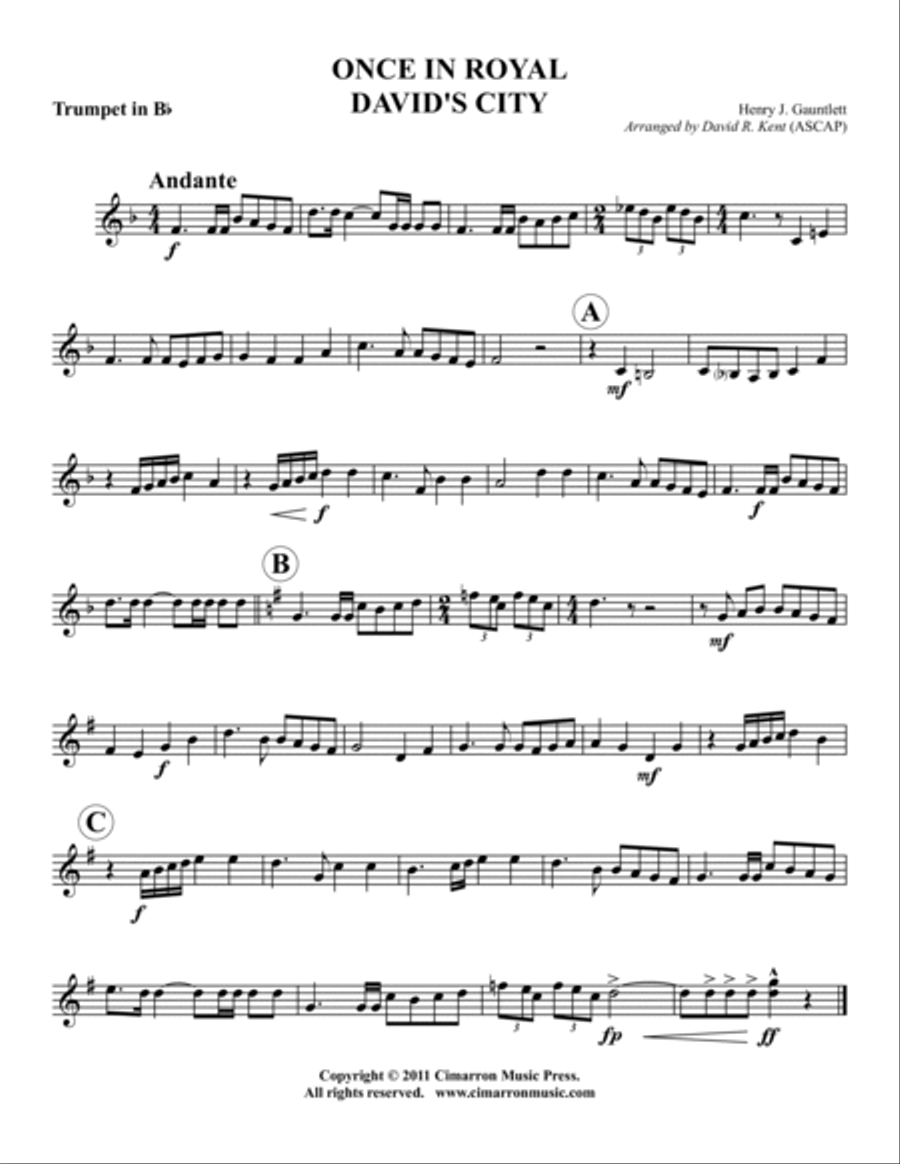 Once in Royal Davi's City Brass Trio scores gallery preview page 3