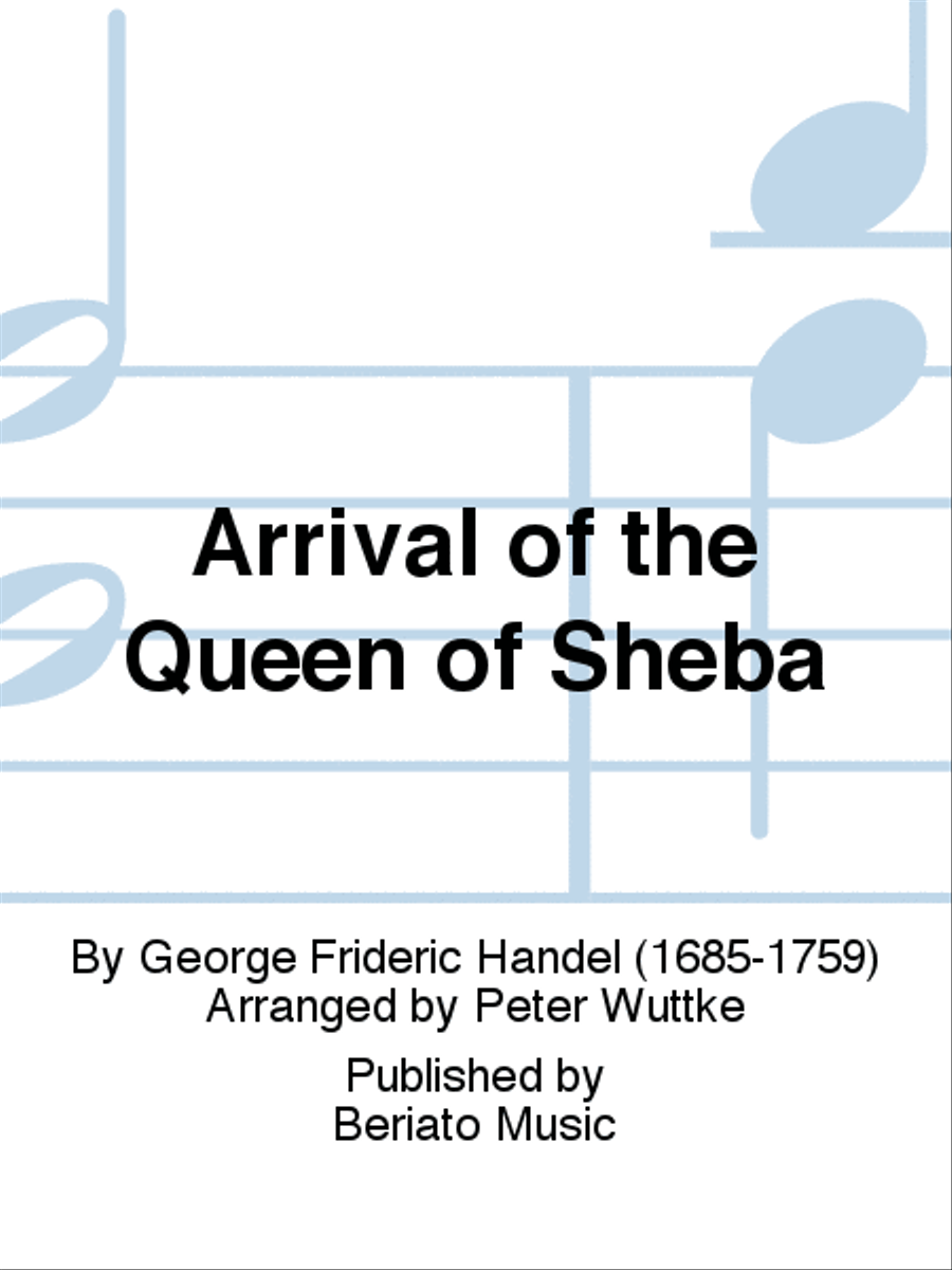 Arrival Of The Queen Of Sheba School and Community scores gallery preview page 1