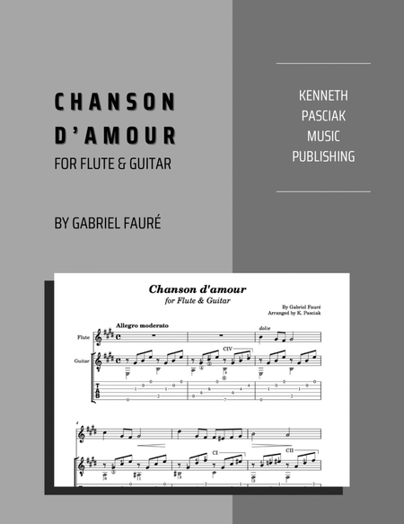 Chanson d'amour (for Flute or Violin & Guitar) image number null