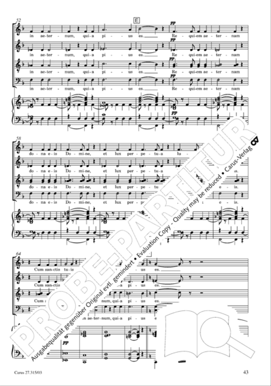 Requiem in C major Requiem in C major 4-Part scores gallery preview page 44