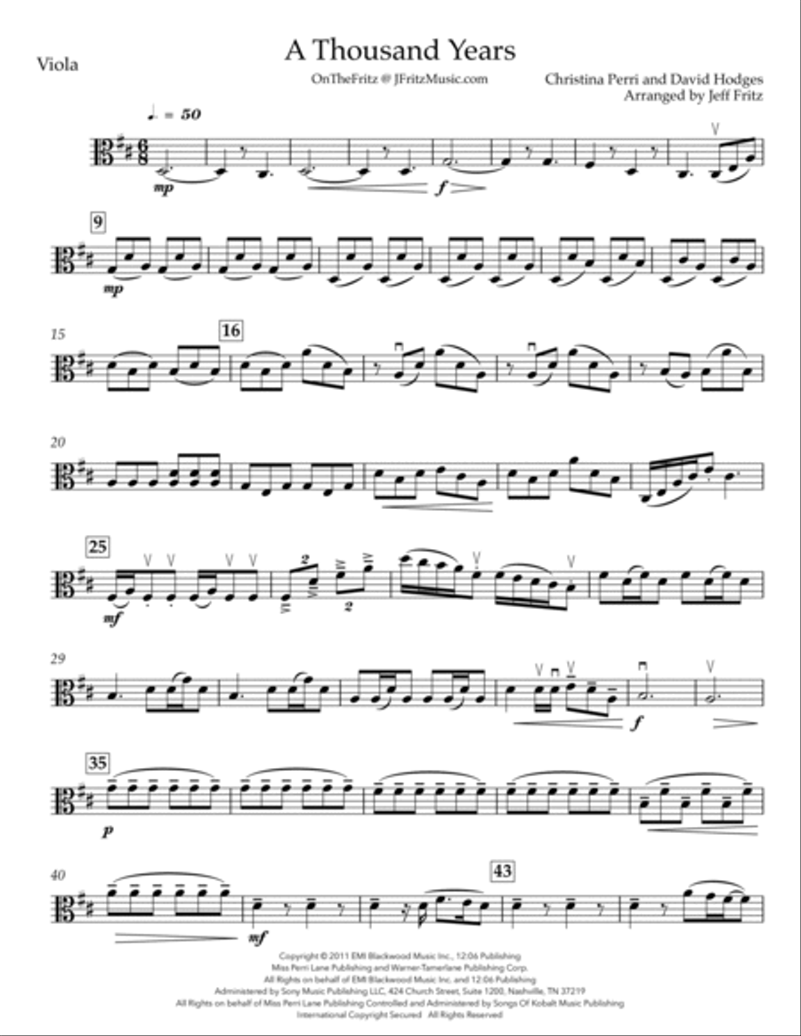 A Thousand Years String Quartet scores gallery preview page 5