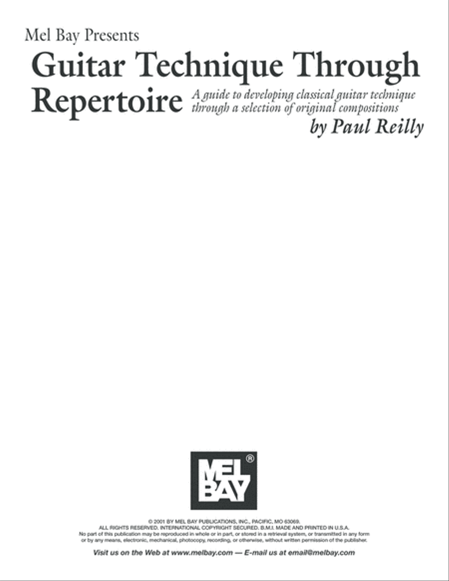 Guitar Technique through Repertoire