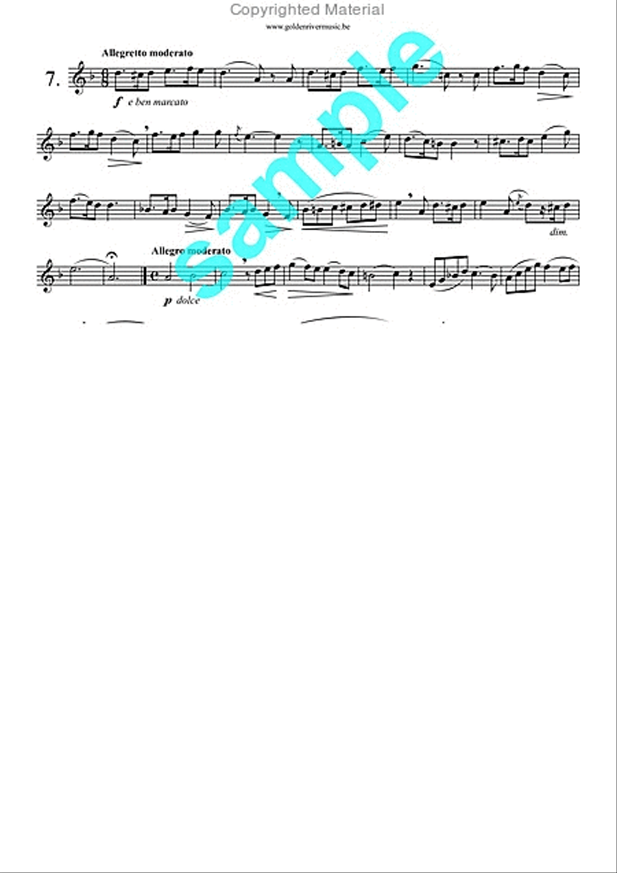 12 Grands Caprices op. 32 for horn School and Community scores gallery preview page 8