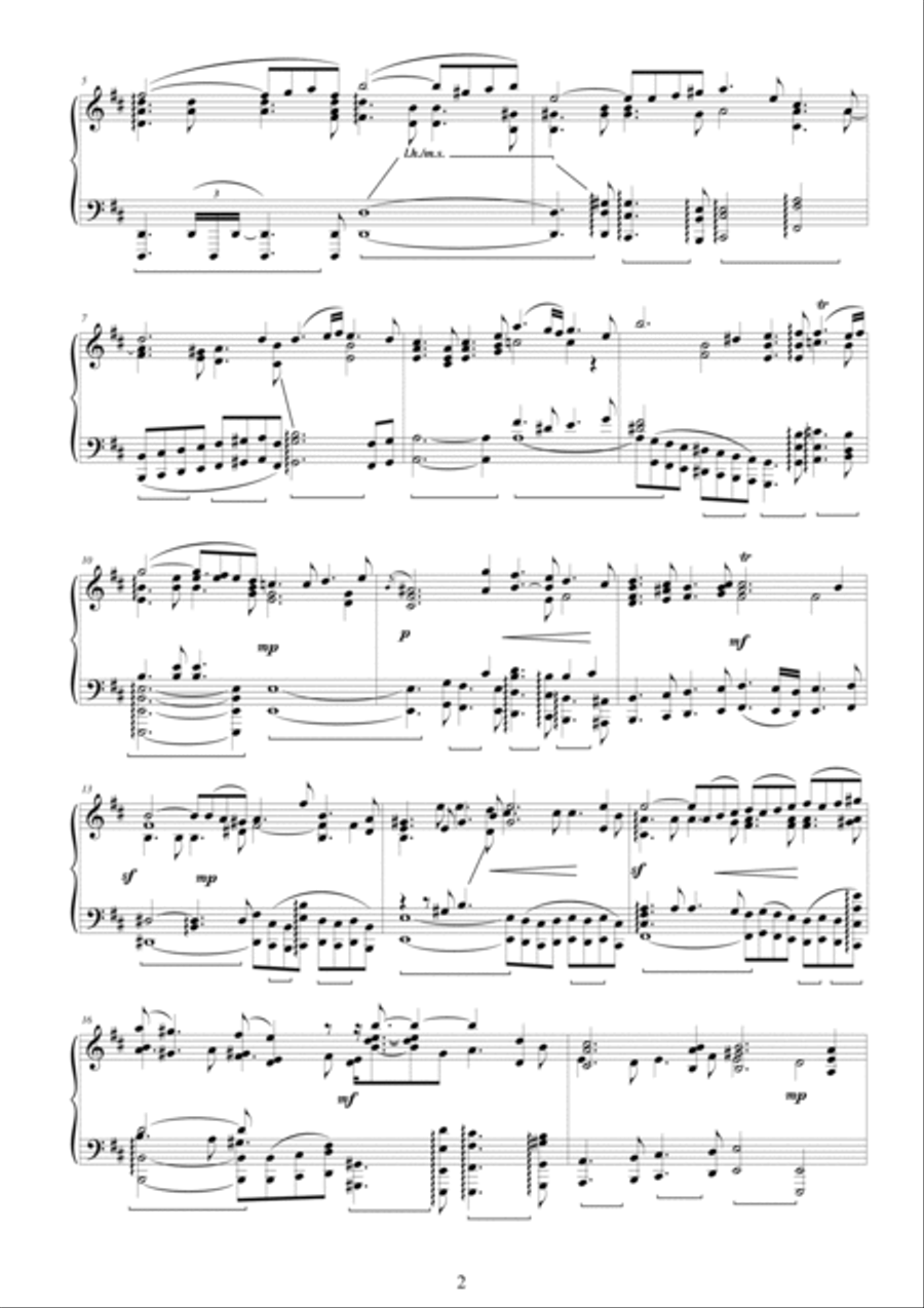 J.S.Bach - Orchestral Suite no.3 in D major BWV 1068 - Complete Piano version Piano Solo scores gallery preview page 2