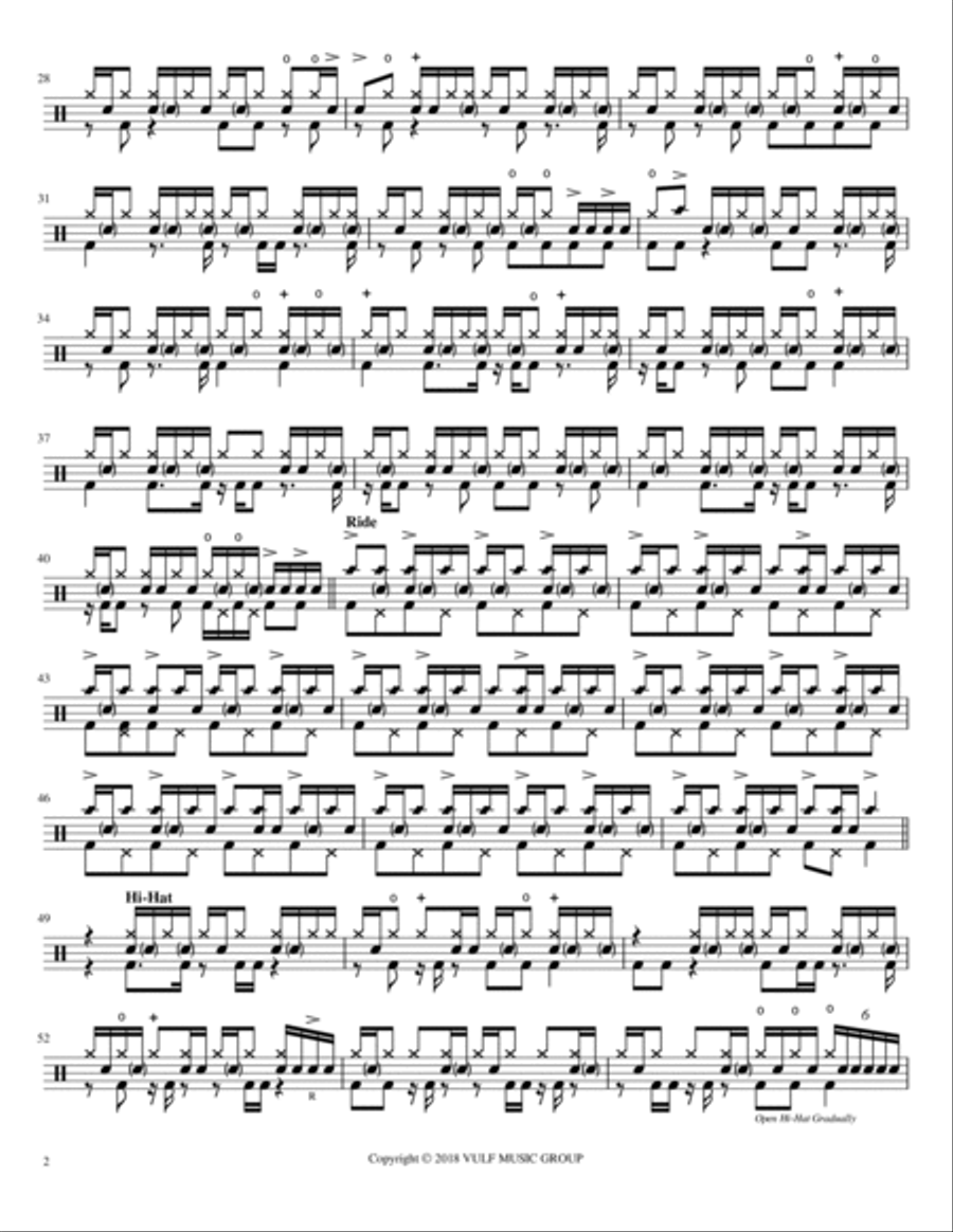 Adrienne And Adrienne Happen To Bossa Nova Drum Set scores gallery preview page 2