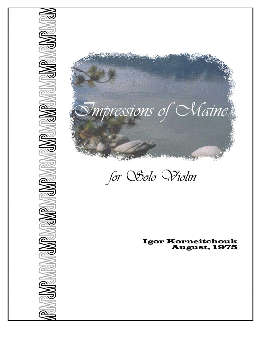 Impressions of Maine Impressions of Maine Violin Solo scores gallery preview page 1