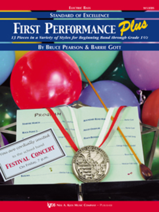 Book cover for Standard of Excellence: First Performance Plus-Electric Bass