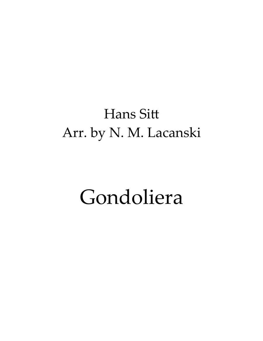 Gondoliera Gondoliera Viola scores gallery preview page 1