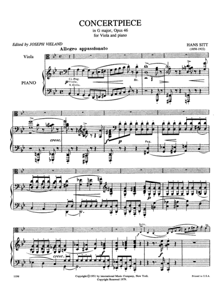 Concertpiece In G Minor, Opus 46