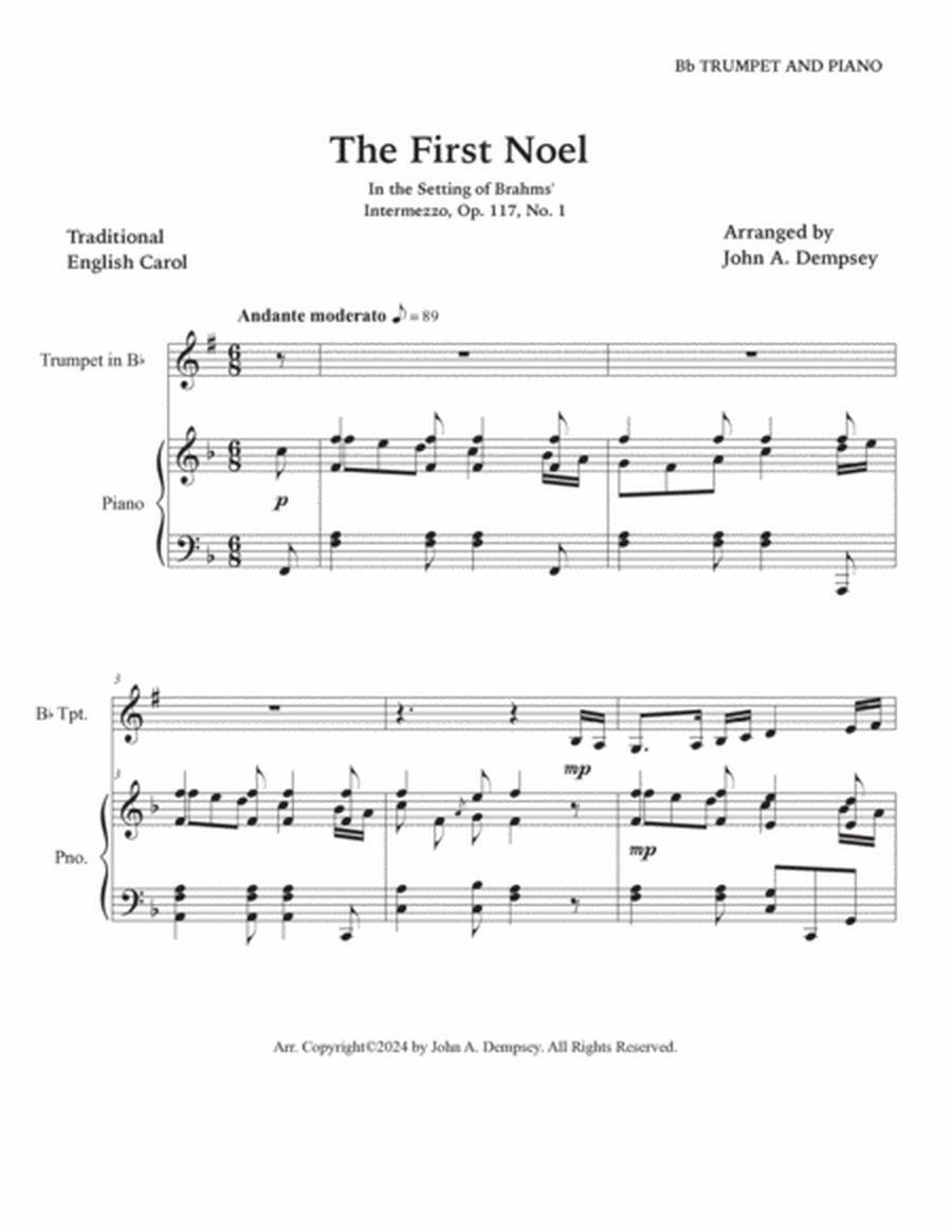 The First Noel (Trumpet and Piano) image number null