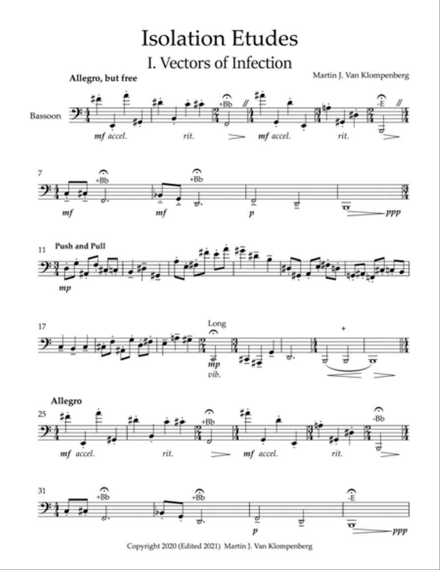 Isolation Etudes Bassoon Solo scores gallery preview page 4