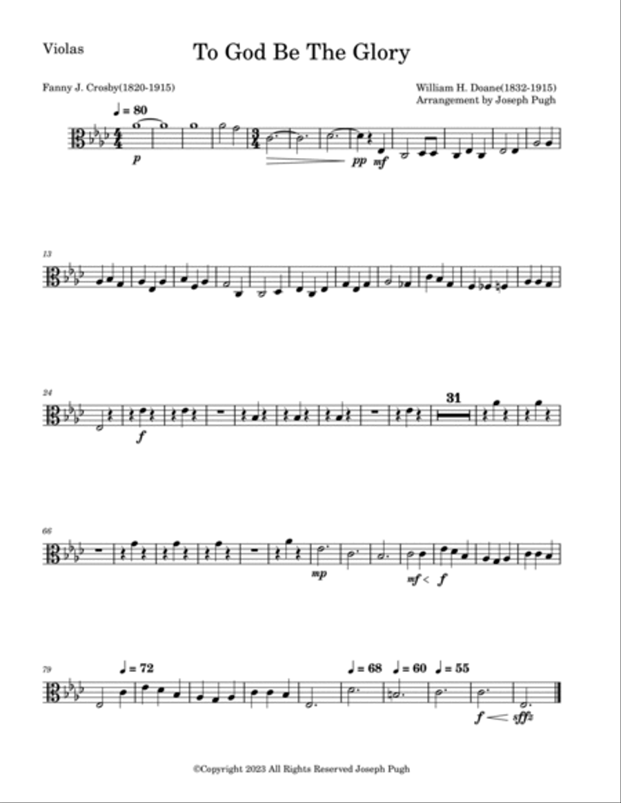 To God Be The Glory Full Orchestra scores gallery preview page 6