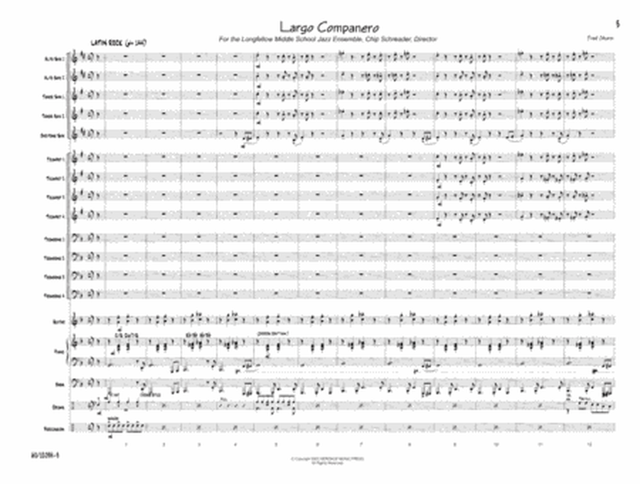 Largo Companero - Score