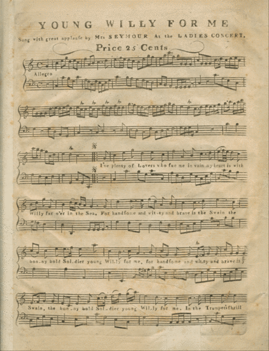 Young Willy For Me Voice scores gallery preview page 1