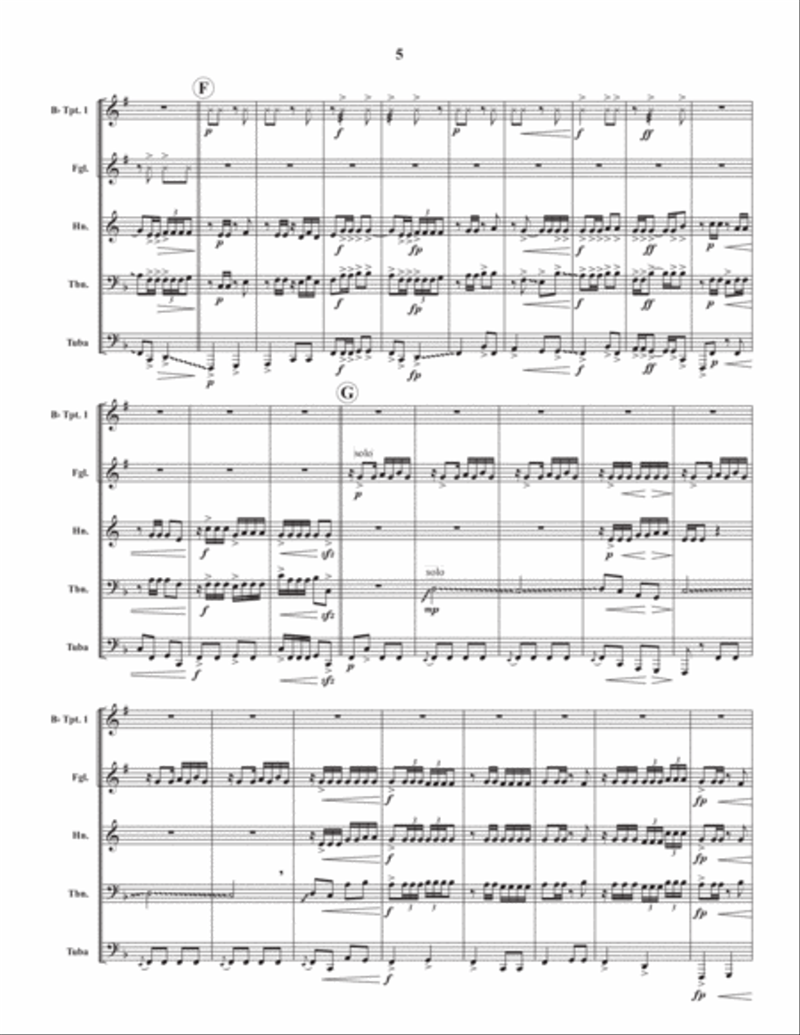 The Banjo Brass Quintet scores gallery preview page 6