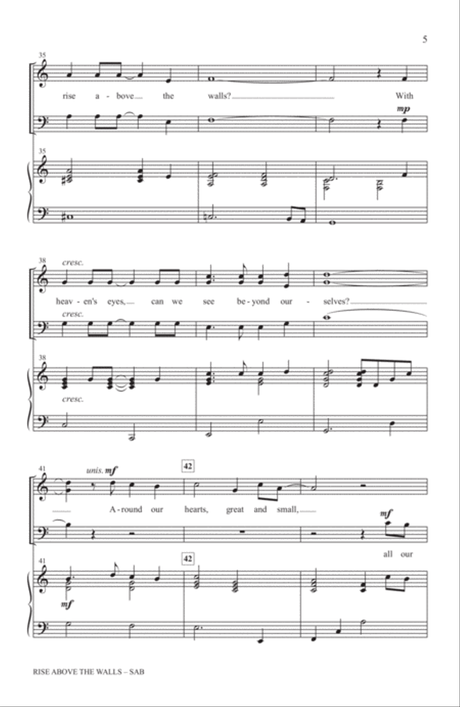 Rise Above The Walls Rise Above The Walls 3-Part scores gallery preview page 4
