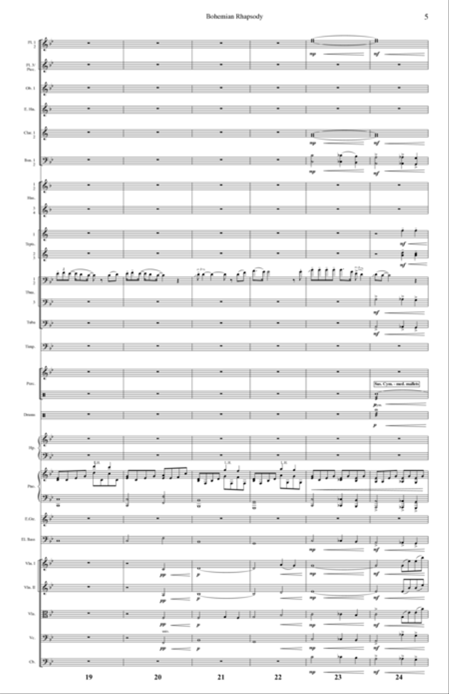 Bohemian Rhapsody Full Orchestra scores gallery preview page 5