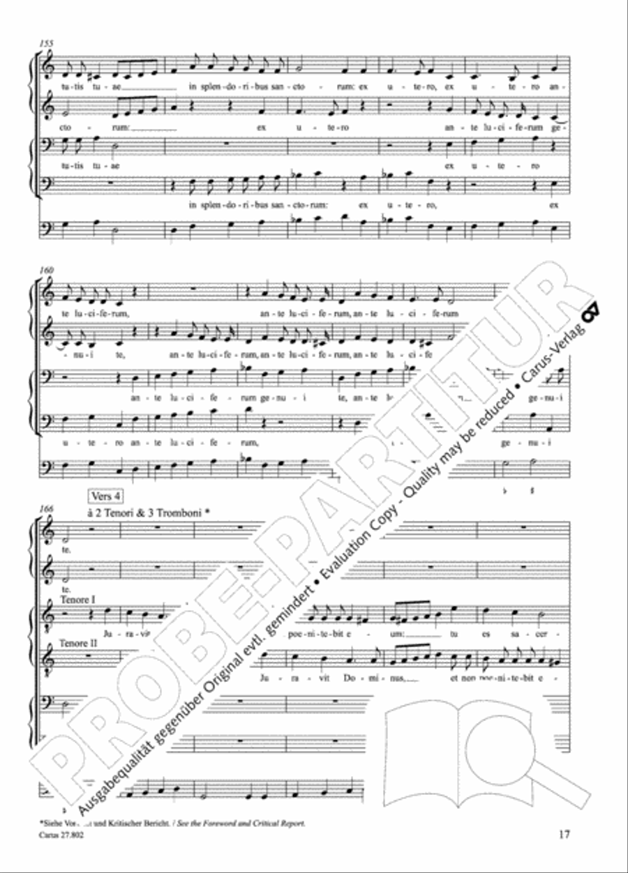 Salmi I (Selva morale e spirituale) Collection / Songbook scores gallery preview page 42