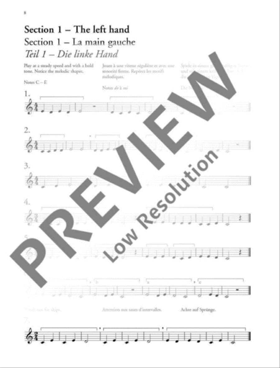 Clarinet Sight-Reading 1 Clarinet Solo scores gallery preview page 9