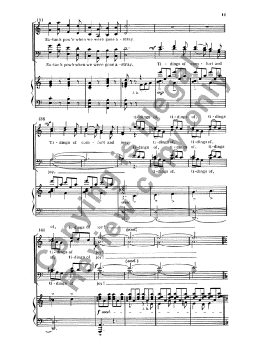 Christmas Trilogy: 3. God Rest Ye Merry, Gentlemen 4-Part scores gallery preview page 28