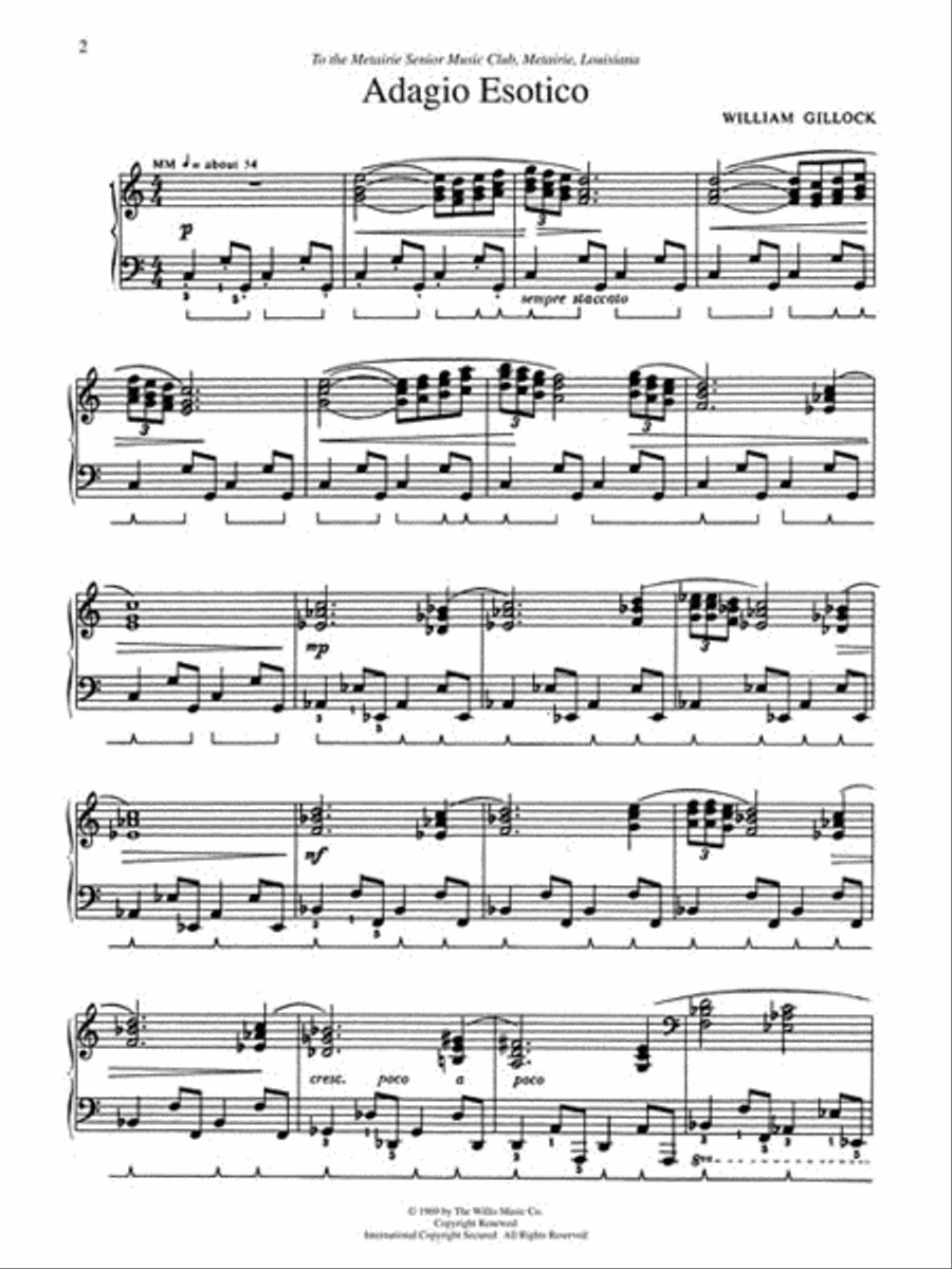 Accent on Gillock Volume 6 Piano Method scores gallery preview page 3