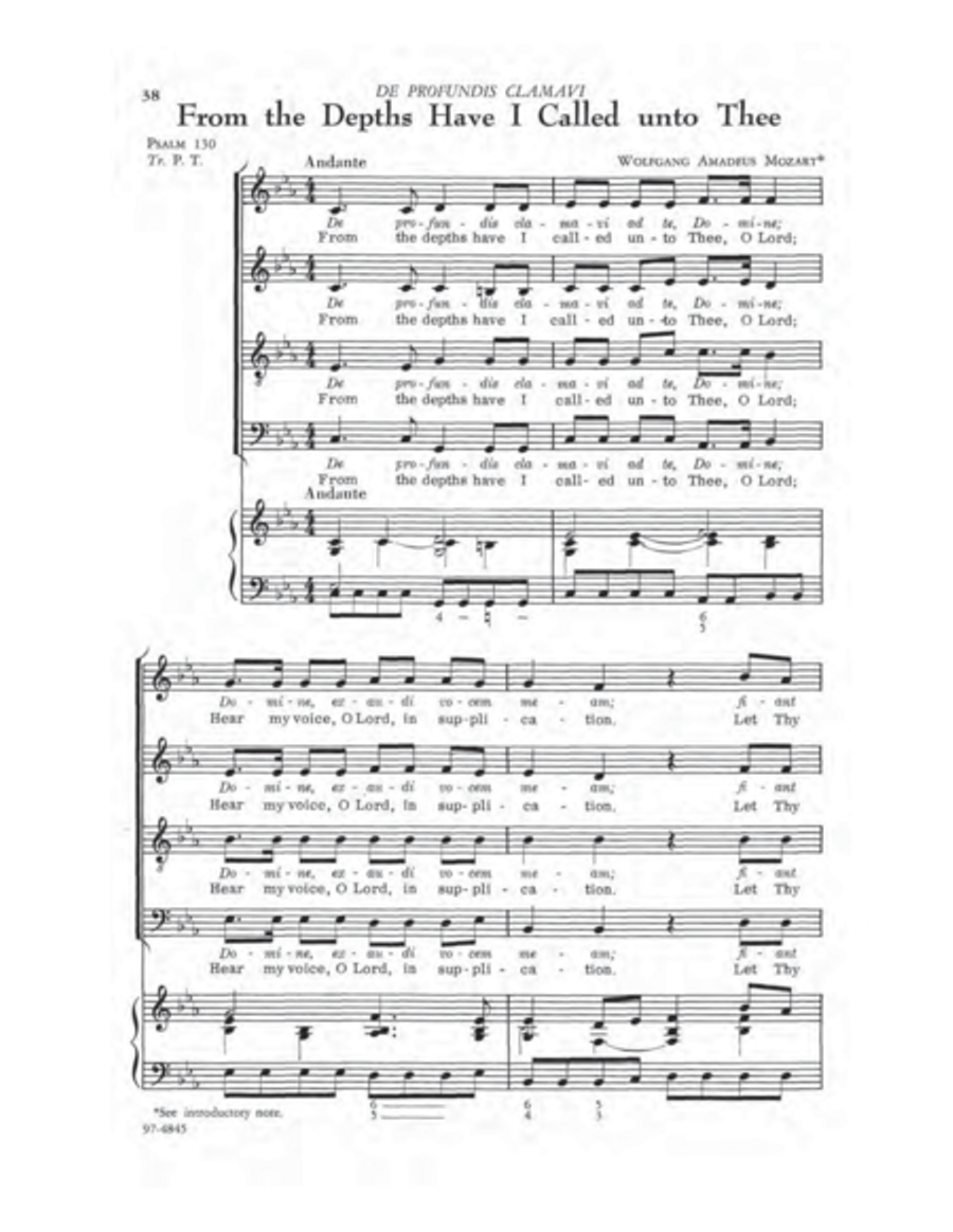 A First Motet Book 4-Part scores gallery preview page 13