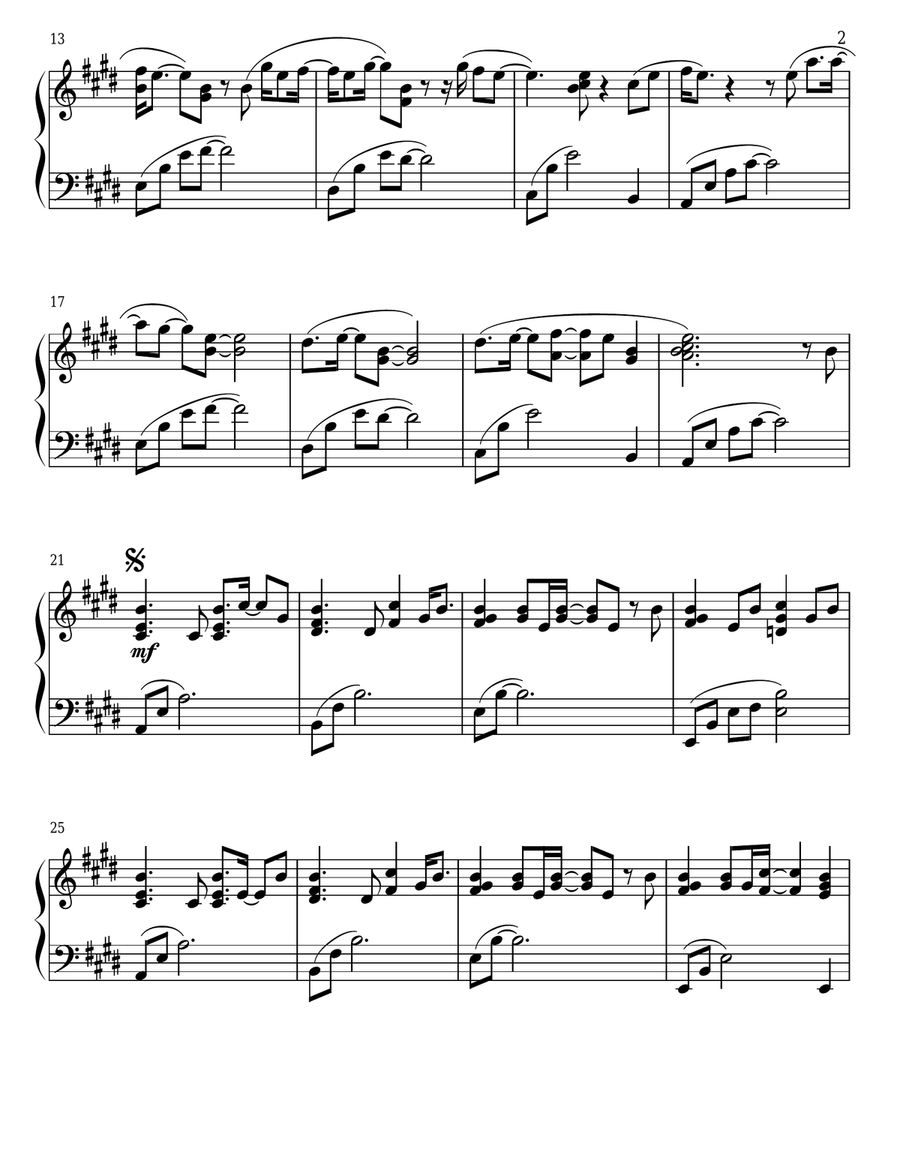 I Can Only Imagine Piano Solo scores gallery preview page 2
