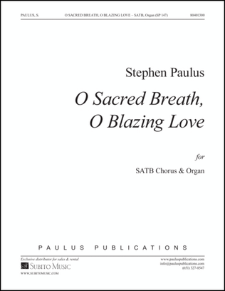 Book cover for O Sacred Breath, O Blazing Love