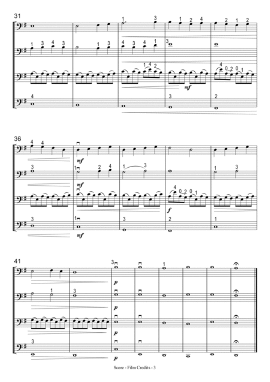 Film Credits Small Ensemble scores gallery preview page 3