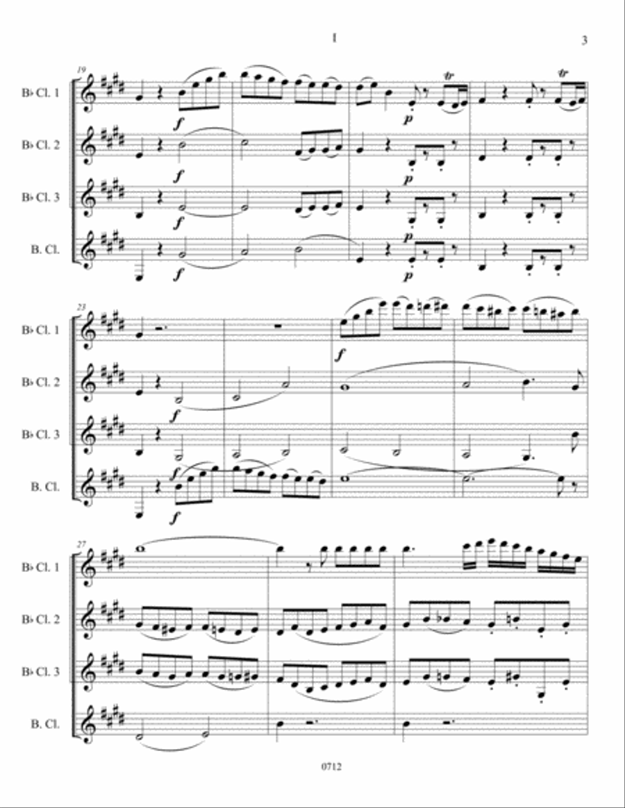 String Quartet No. 21 Woodwind Quartet scores gallery preview page 5