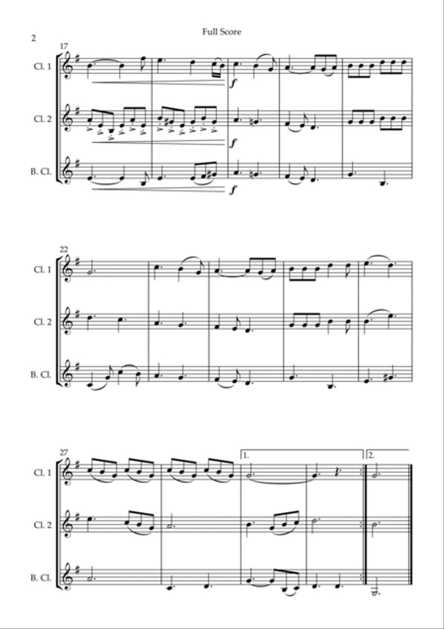 He Is Exalted Woodwind Trio scores gallery preview page 2
