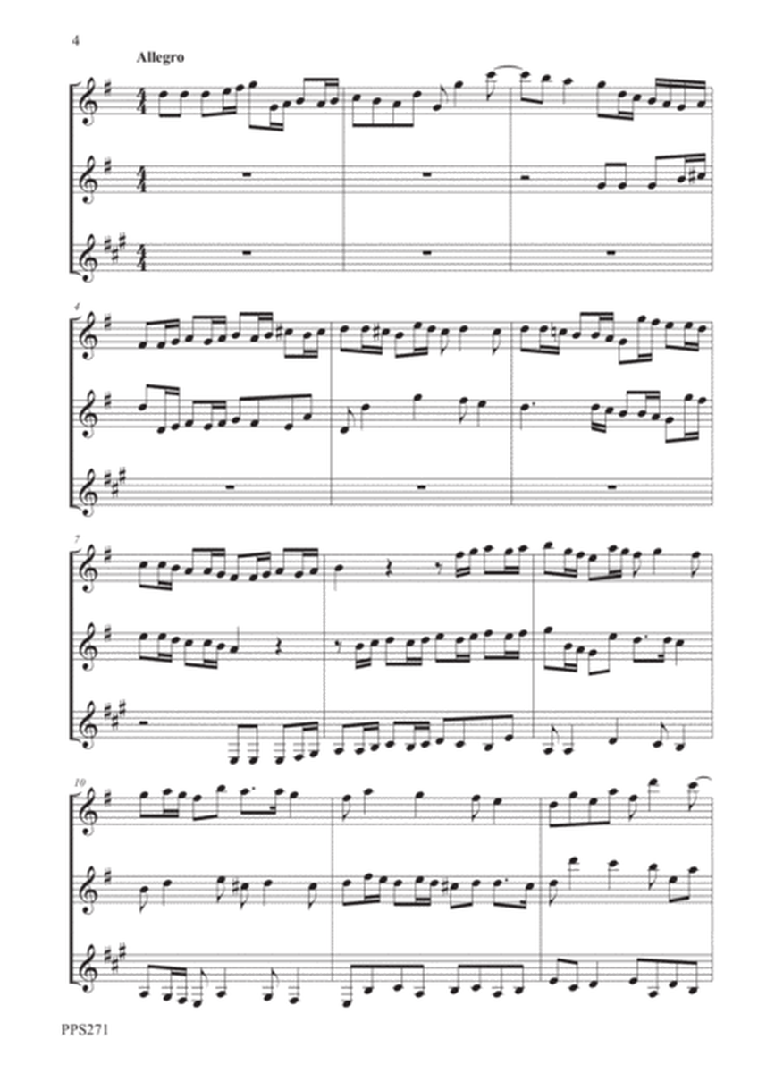 ALBINONI: TRIO SONATA IN G MAJOR OPUS 1 No. 7 for flute, oboe & clarinet