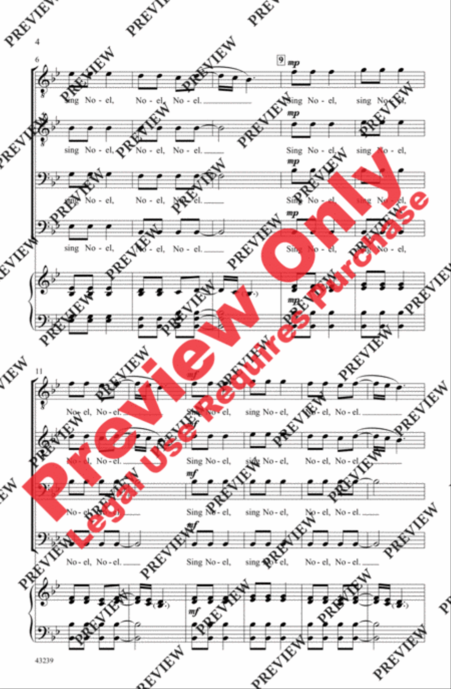 African Noel African Noel Men's Choir scores gallery preview page 4