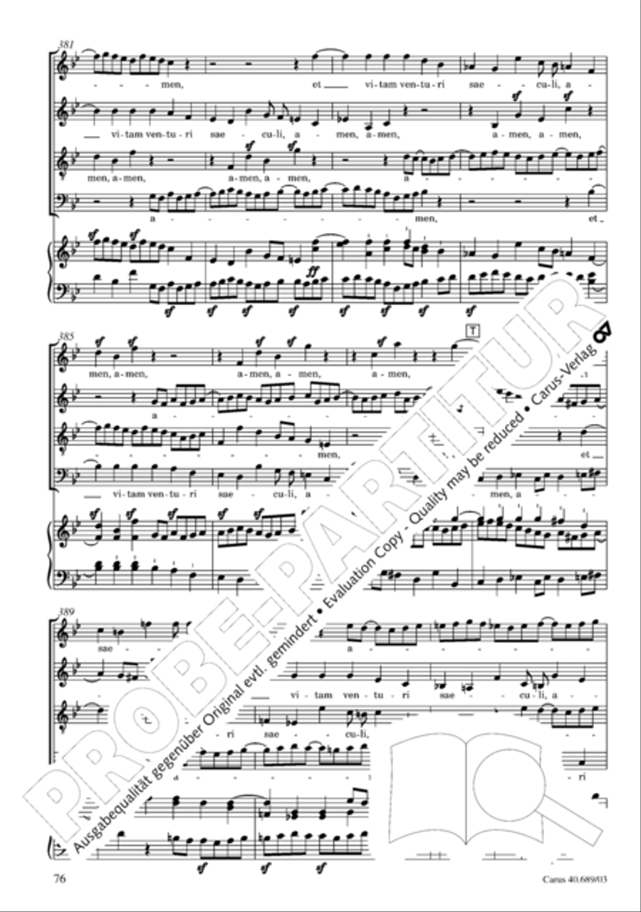 Missa solemnis Missa solemnis 4-Part scores gallery preview page 77