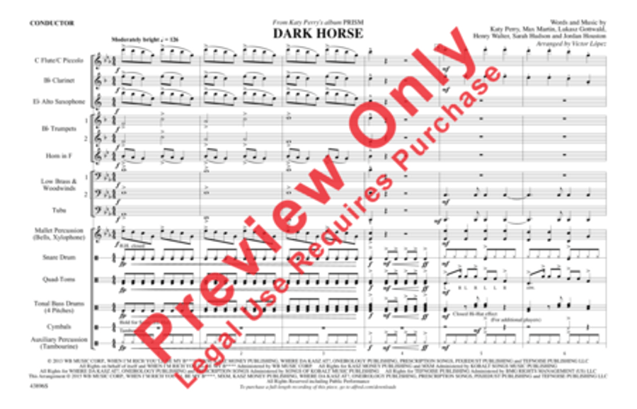 Dark Horse Dark Horse Marching Band scores gallery preview page 2