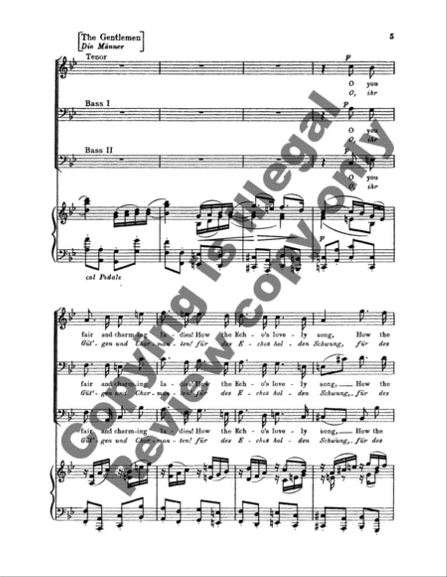 Chorus of Homage (Tafellied), Op.93b Choir scores gallery preview page 4