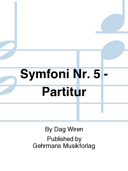 Symfoni Nr. 5 - Partitur