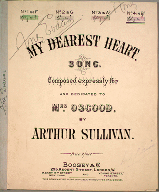 Book cover for My Dearest Heart. Song