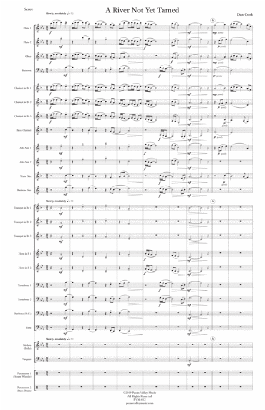 A River Not Yet Tamed Concert Band scores gallery preview page 3