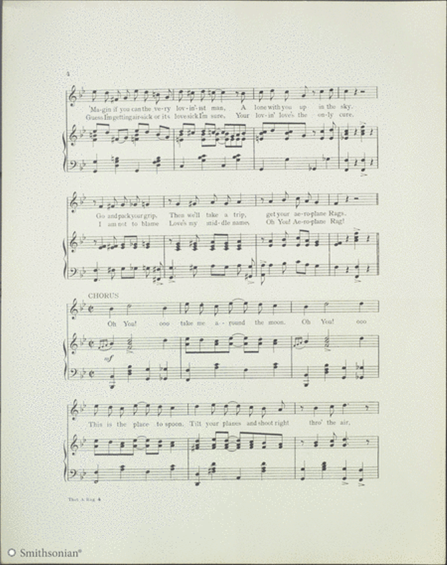 That Aeroplane Rag Piano, Vocal scores gallery preview page 4