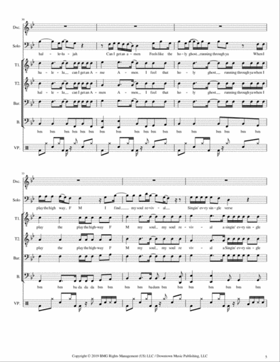 My Church My Church TTBB scores gallery preview page 5