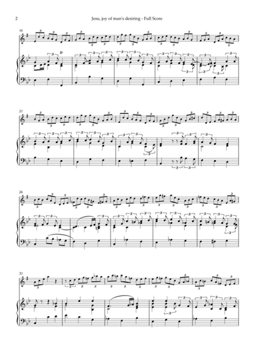 Jesu, joy of man's desiring by Bach for Alto Sax and Piano image number null
