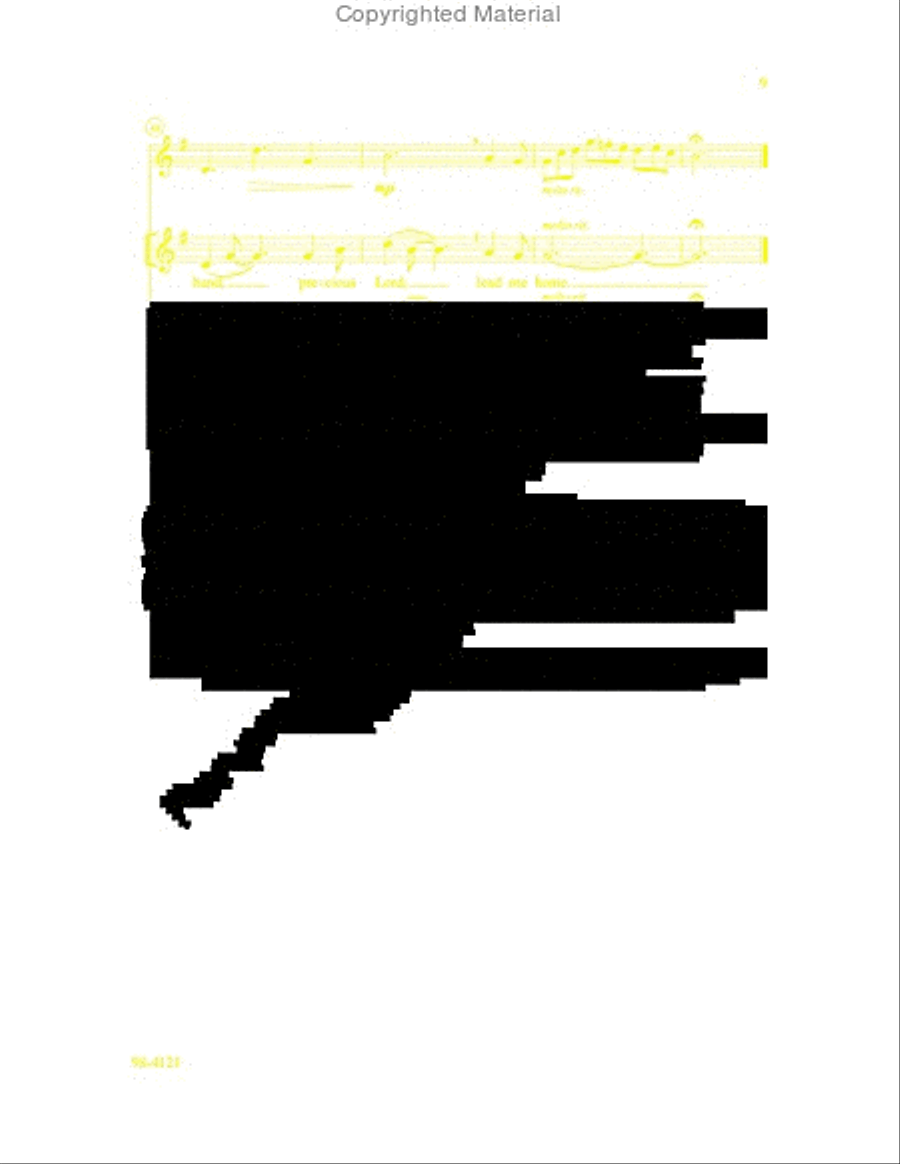 Precious Lord, Take My Hand 4-Part scores gallery preview page 9