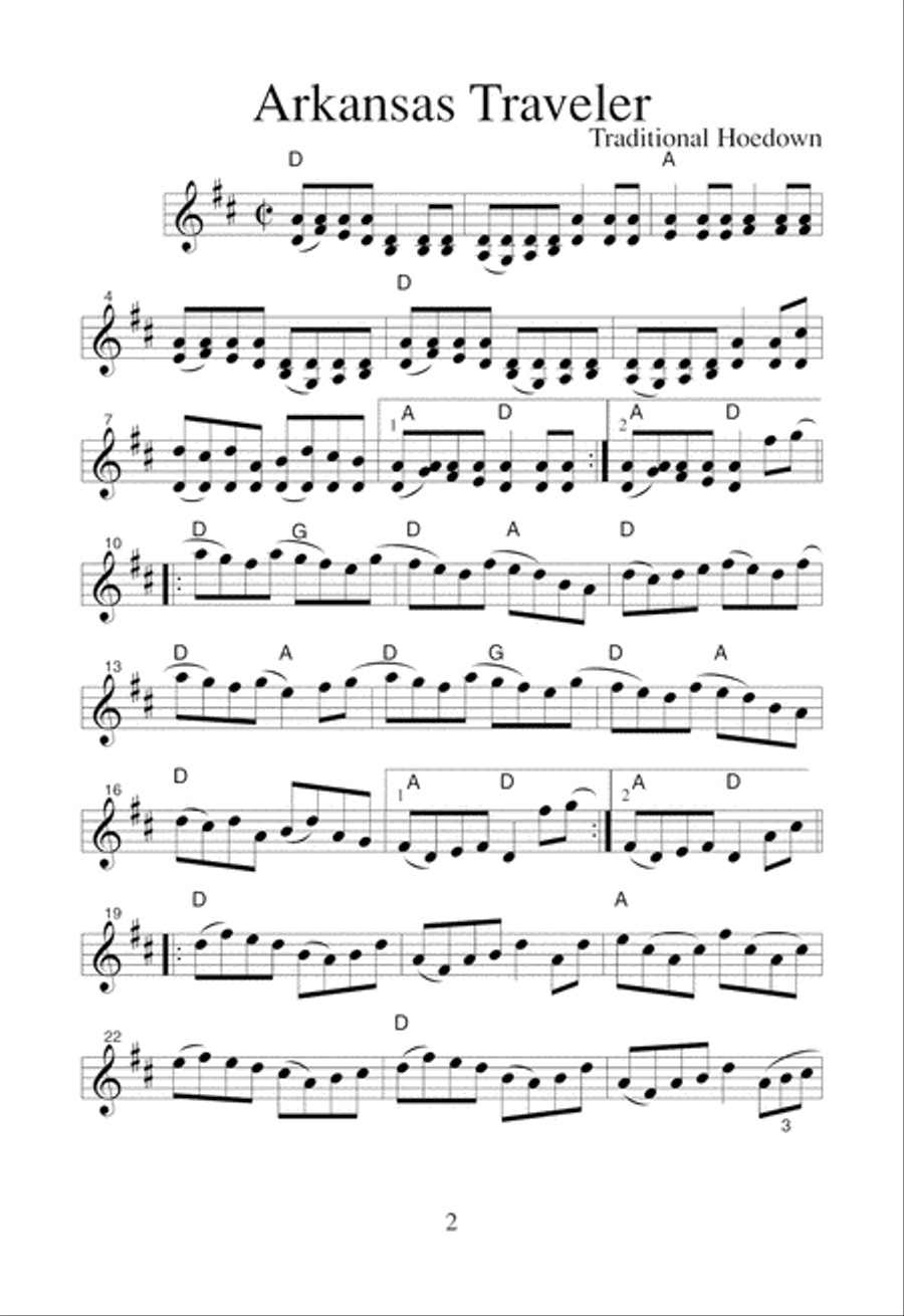 Famous Fiddlin' Tunes Violin scores gallery preview page 3