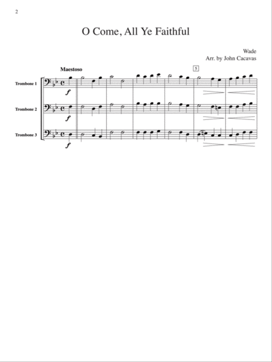 Trios for Trombones Trombone Trio scores gallery preview page 3