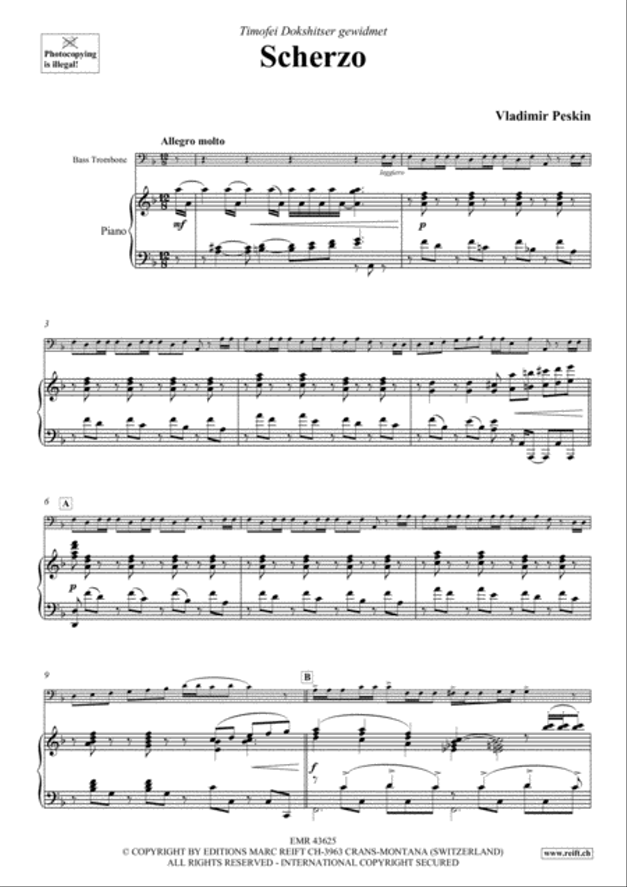 Scherzo Bass Trombone scores gallery preview page 4