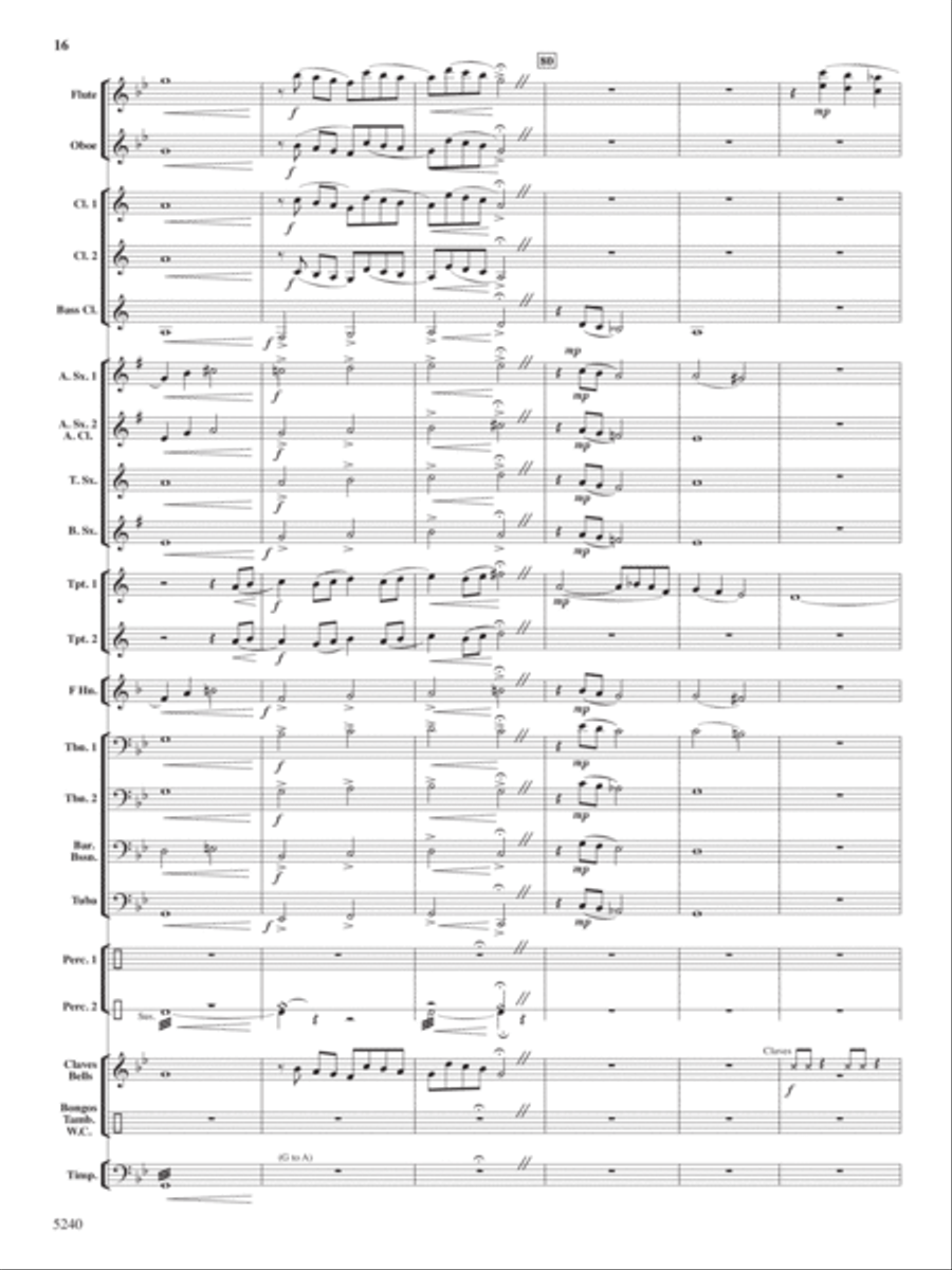 Ceremony, Chant and Ritual Concert Band scores gallery preview page 17