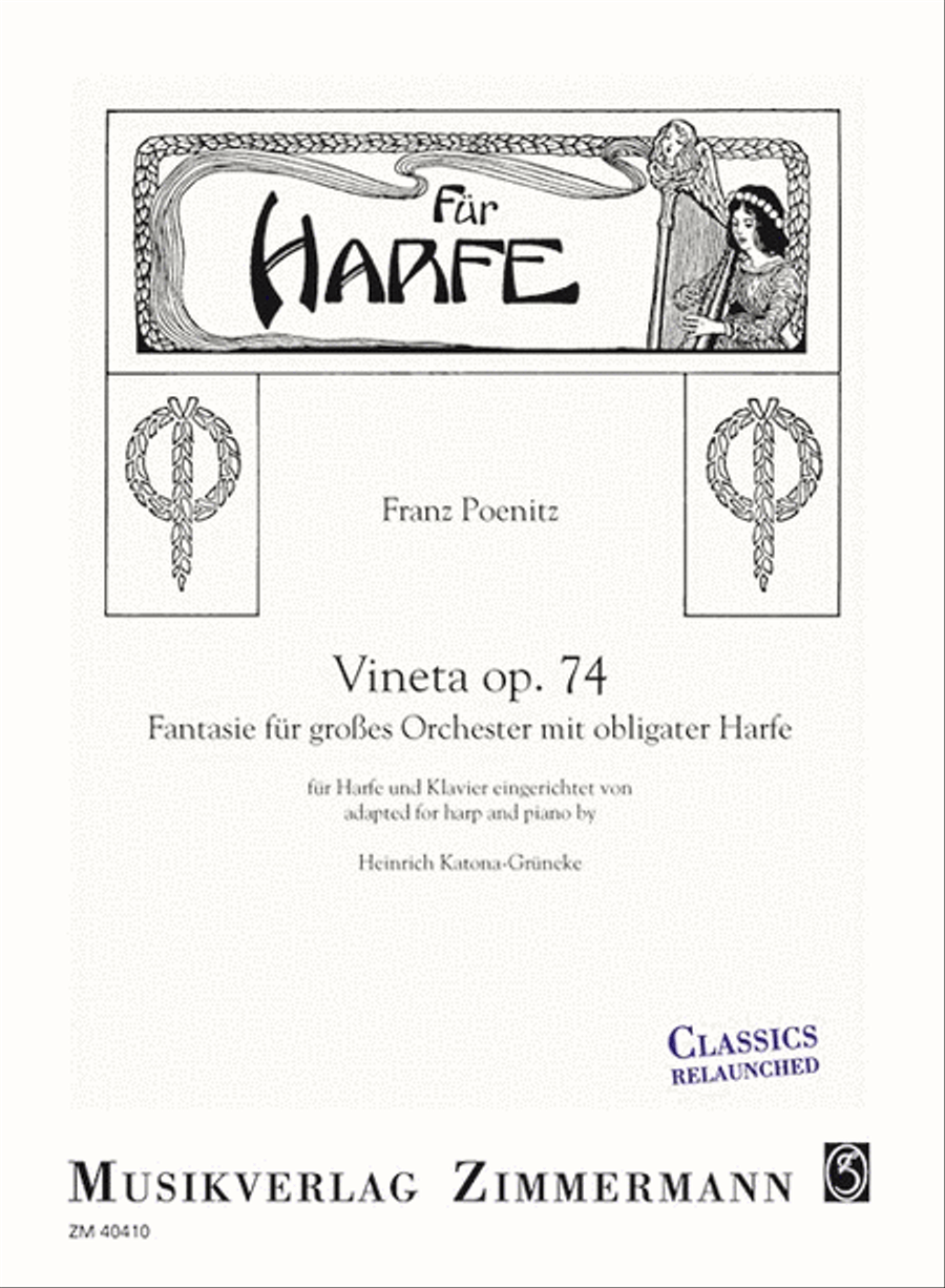 Vineta Op. 74 Vineta Op. 74 Harp scores gallery preview page 1