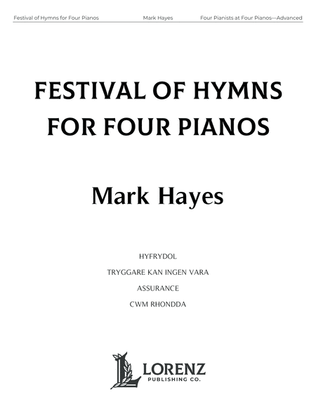 Book cover for Festival of Hymns for Four Pianos -Digital Download